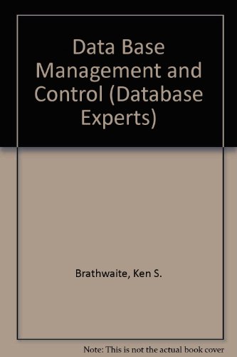 Book Database Management And Control (database Experts' Series) free