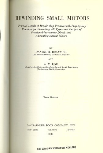 Book Rewinding Small Motors free