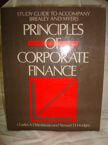 Book Study Guide to Accompany Brealey and Myers Principles of Corporate Finance free