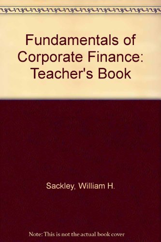 Book Fundamentals Of Corporate Finance free