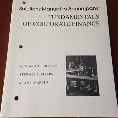 Book Fundamentals Of Corporate Finance (mcgraw-hill International Editions) free