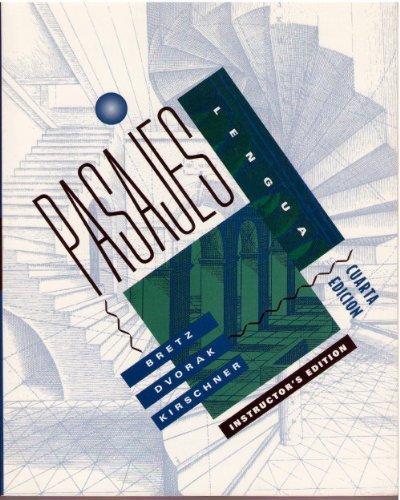 Book Pasajes, Instructor's Edition (English and Spanish Edition) free