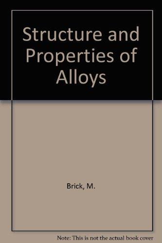 Book Structure And Properties Of Alloys : The Application Of Phase Diagrams To The Interpretation And Control Of Industrial Alloy Stuctures free