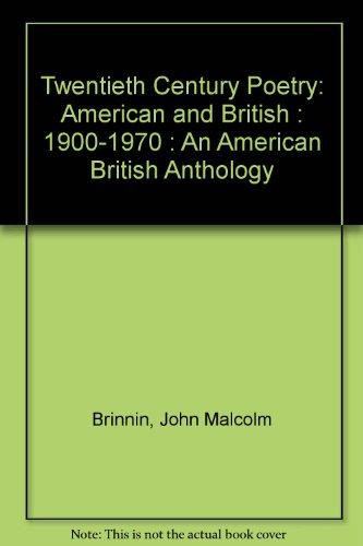 Book Twentieth Century Poetry: American and British (1900-1970); An American British Anthology free