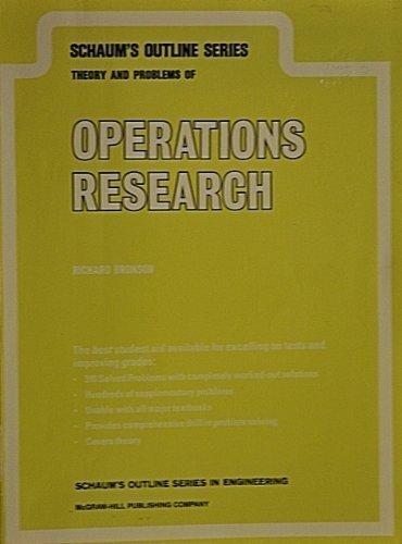Book Operations Research (Schaum's Outlines) free