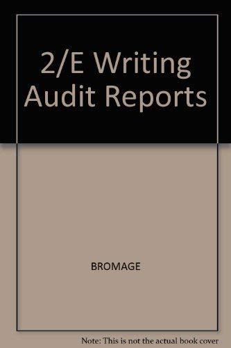 Book Writing Audit Reports free