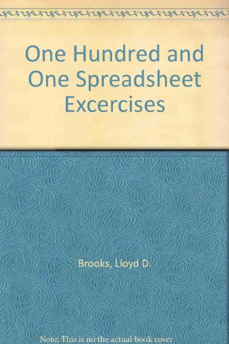 Book One Hundred And One Spreadsheet Excercises free