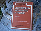 Book Schaum's Outline Of Theory And Problems Of Contemporary Mathematics Of Finance (schaum's Outline Series) free