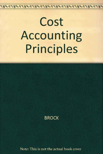Book Cost Accounting Principles free