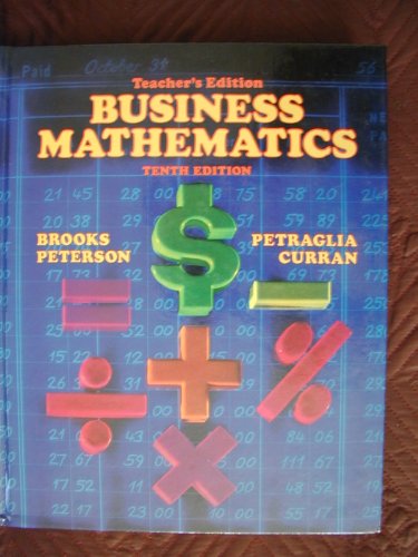 Book Teacher's Edition: Te Business Mathematics free