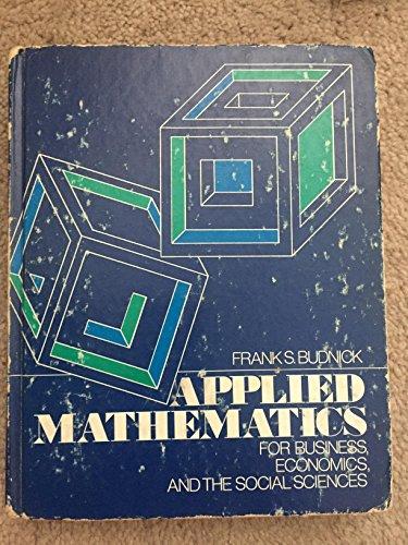 Book Applied mathematics for business, economics, and the social sciences free