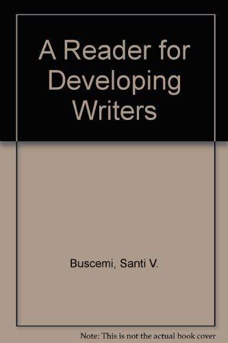 Book A Reader for Developing Writers free