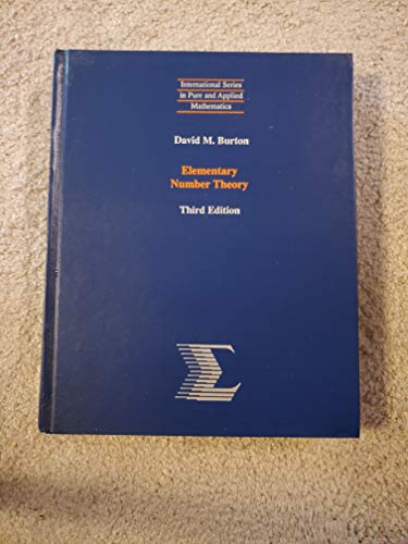 Book Elementary Number Theory (International Series in Pure & Applied Mathematics) free