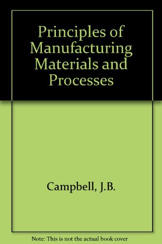 Book Principles Of Manufacturing Materials free