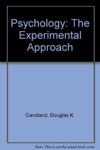 Book Psychology : The Experimental Approach free