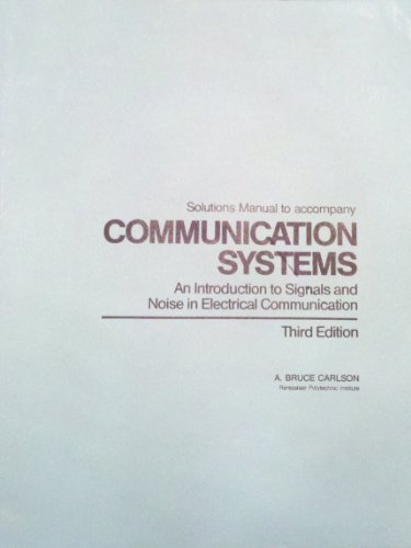 Book Communication systems: An introduction to signals and noise in electrical communication (McGraw-Hill series in electrical engineering) free