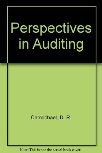 Book Perspectives in Auditing free