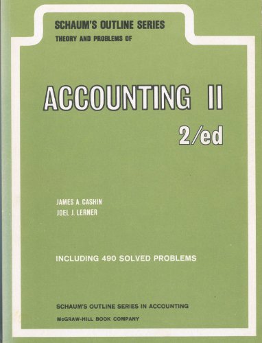 Book Schaum's Outline of Accounting 2 free