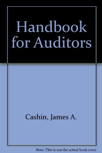 Book Cashin's Handbook for Auditors free