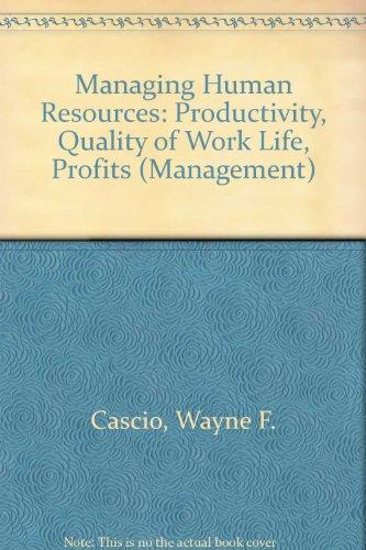Book Managing Human Resources: Productivity, Quality of Work Life, Profits free