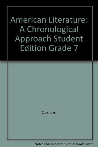 Book American Literature a Chronological Approach/Grade 11/Student free
