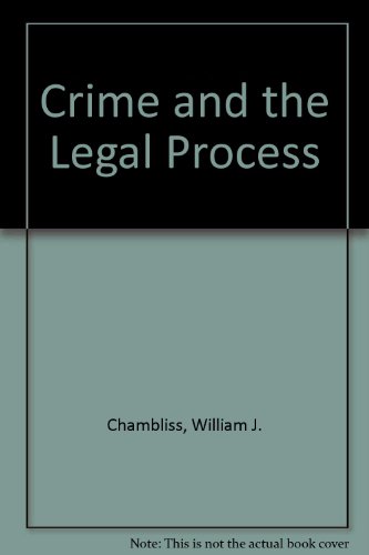 Book Crime and the Legal Process free