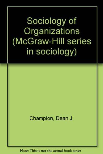 Book The sociology of organizations (McGraw-Hill series in sociology) free