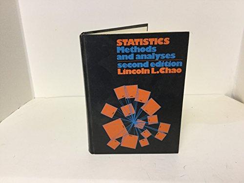 Book Statistics: Methods and Analyses free