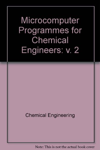 Book Microcomputer Programs for Chemical Engineers, Vol. 2 free