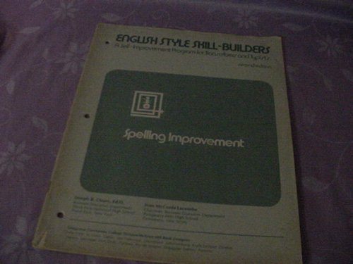 Book English Style Skill-builders: A Self-improvement Program For Transcribers And Typists free
