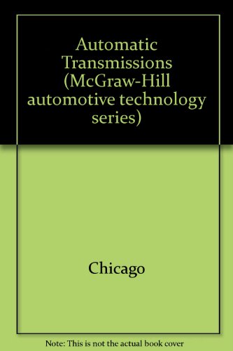 Book Automatic Transmissions (mcgraw-hill Automotive Technology Series) free