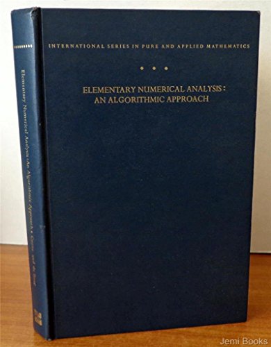 Book Elementary Numerical Analysis Edition free