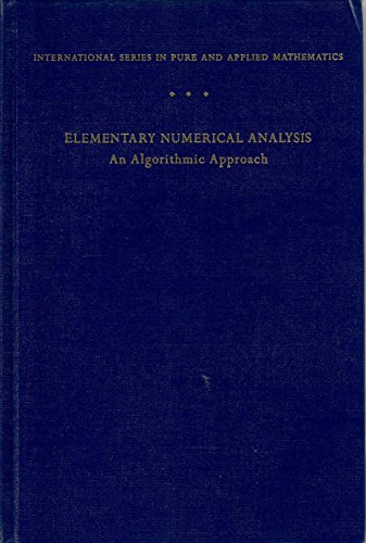 Book Elementary Numerical Analysis: An Algorithmic Approach free