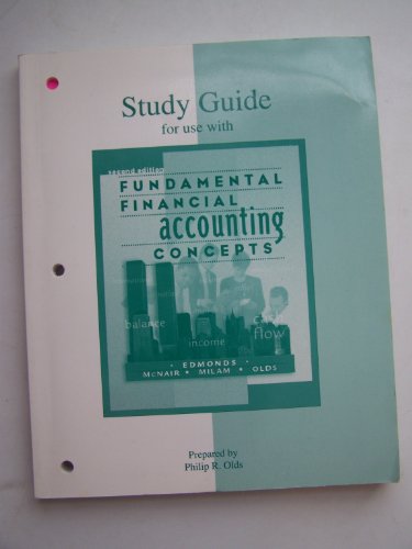 Book Study Guide for Use With Fundamental Financial Accounting Concepts free