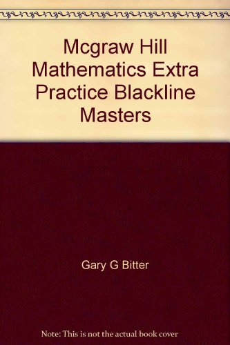 Book Mcgraw Hill Mathematics Extra Practice Blackline Masters free
