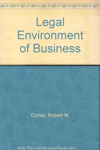 Book The Legal Environment of Business free