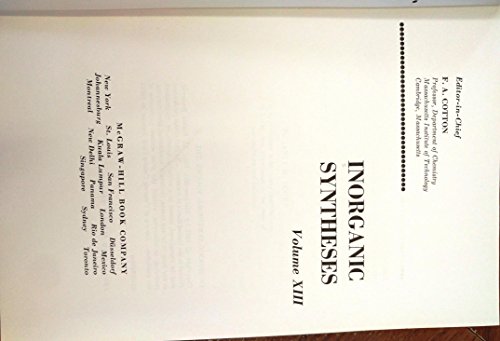 Book Inorganic Syntheses, Vol. 13 free
