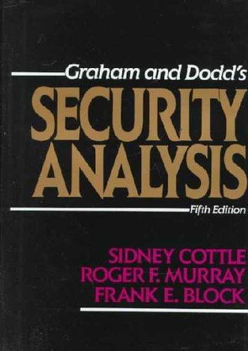Book Graham and Dodd's Security Analysis: Fifth Edition free