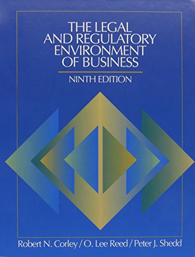 Book The Legal and Regulatory Environment of Business free