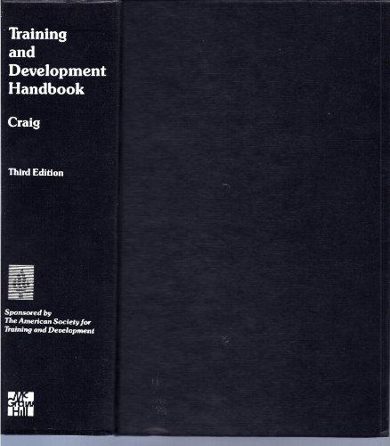 Book Training and Development Handbook a Guide to Human Resource Development free