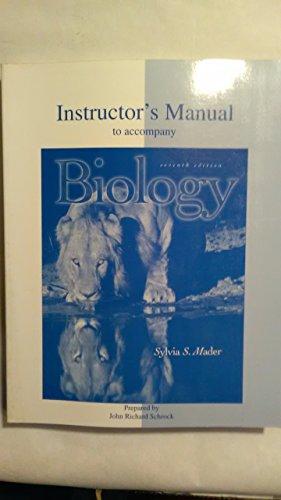 Book Instructor's Manual To Accompany Sylvia S. Mader's Biology free