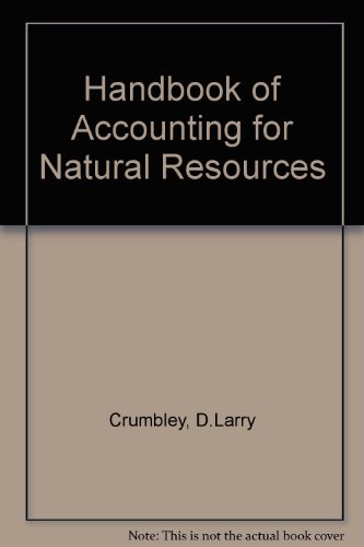 Book Handbook Of Accounting For Natural Resources free