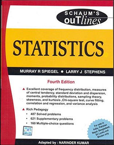 Book Statistics, 4/e (Schaum's Outline Series) (SIE) free