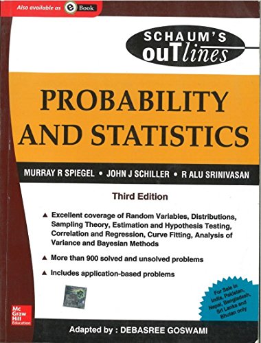 Book Probability and Statistics (Schaum's Outline Series) free