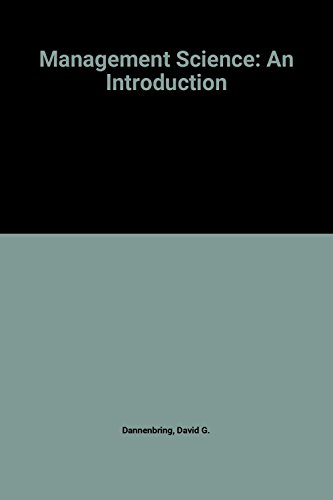 Book Management Science: An Introduction (McGraw-Hill series in quantitative methods for management) free