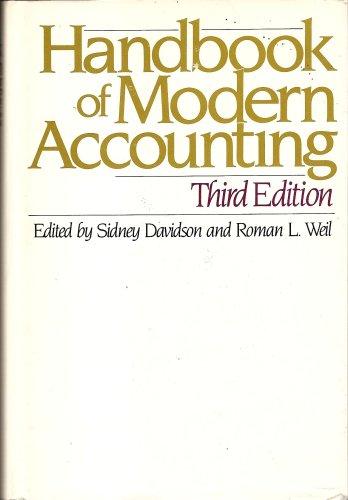 Book Handbook of modern accounting free