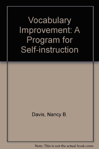 Book Vocabulary Improvement: A Program For Self-instruction, free