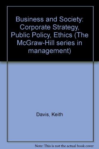 Book Business and society: Corporate strategy, public policy, ethics (McGraw-Hill series in management) free