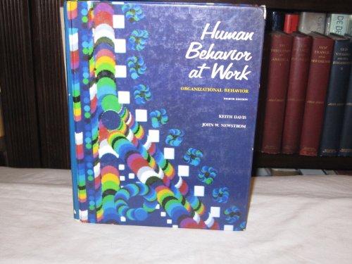 Book Human Behavior at Work: Organizational Behavior (MCGRAW HILL SERIES IN MANAGEMENT) free