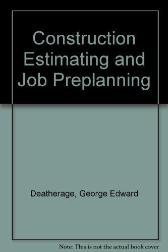 Book Construction Estimating and Job Preplanning free